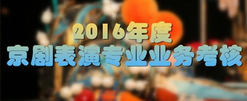 美女吃j被爆操国家京剧院2016年度京剧表演专业业务考...